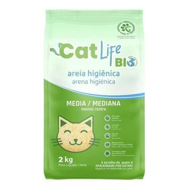 Imagem de Areia Higiênica CatLifeBio Areia Média Menos Rastro Gato 4Kg - Green l