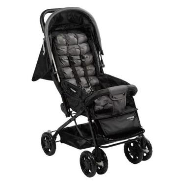 Imagem de Carrinho De Bebê Luck Voyage Preto Capota Retrátil Com Visor