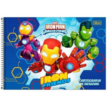 Imagem de Cartografia C.D. 80 Fls. Tilibra - Iron Man 1