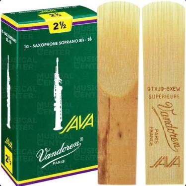 Imagem de Palheta Java N.2,5 P/sax Soprano UNIDADE Sr3025 Vandoren 5575