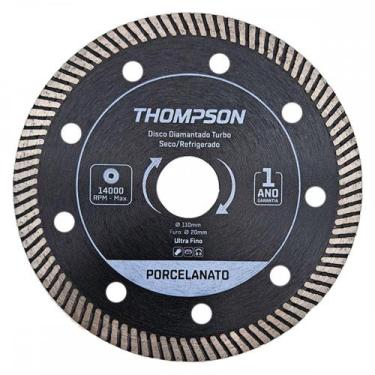 Imagem de Disco Diamantado Thompson Turbo Porcelanato 110Mm X 20Mm - 1758 - MAC 