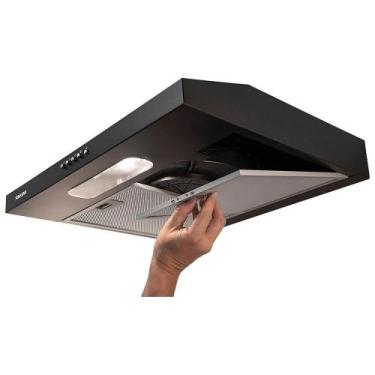 Imagem de Depurador de Ar Slim Suggar Dps161pt 60cm Alumínio Preto 110V, 110V