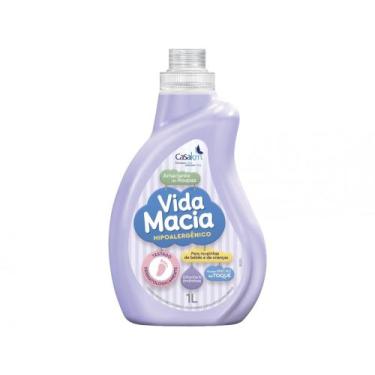 Imagem de Amaciante CasaKm Hipoalergênico Vida Macia - Glicerina & Amendôas 1L