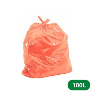 Imagem de Saco de Lixo 100 Litros Com Reforço Vermelho - 5kg - Marqplas