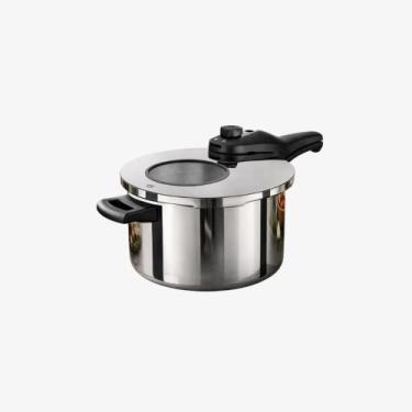 Imagem de Panela De Pressão Inox Com Visor MTA N22 / 4,5L - Fundo Triplo Para In