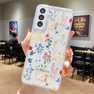 Imagem de Capa de celular transparente flor bonita dos desenhos animados para samsung galaxy s22 plus s21 s20 nota 20 ultra a52 a72 a42 a32 a22 a12 a71 a21s, a01, para a42