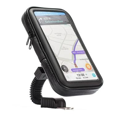 Imagem de Capa Suporte de Celular Prova D'água 6,3 Pol Moto Bike Motoboy Universal Gps Waze Mapa