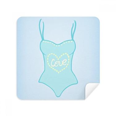 Imagem de Ilustration Blue Roupa de banho Óculos Pano Limpador de Tela Tecido de Camurça Pacote com 2