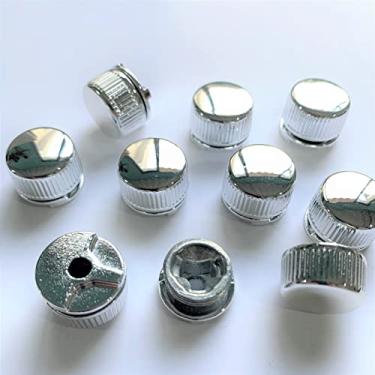 Imagem de Botão Francês Metal Para Espelhos Com Parafusos 10 Unidades