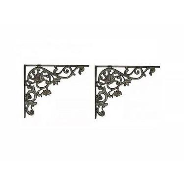 Imagem de Kit 02 Cantoneiras N07 Em Ferro Fundido - Cor Preto em Hera