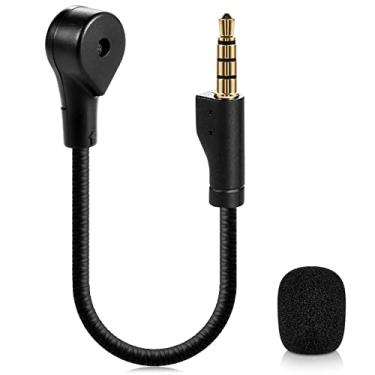 Imagem de Substituição de microfone para SteelSeries Arctis 1- AKKE 3,5 mm Jack destacável cancelamento de ruído compatível com SteelSeries Arctis 1, fones de ouvido para jogos