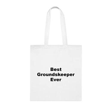Imagem de Bolsa tote Groundskeeper, bolsa Best Groundskeeper Ever presente, presente de jardineira, bolsa de ombro do guarda-chuva, bolsas reutilizáveis para jardineira, ideia de presente de