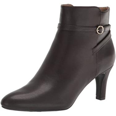 Imagem de LifeStride Bota de cano curto feminina Guild, Chocolate escuro, 9