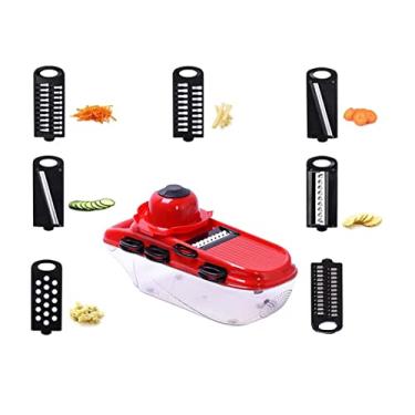 Imagem de Mandoline Slicer Nicer e Fatiador Cortador De Legumes 7 em 1