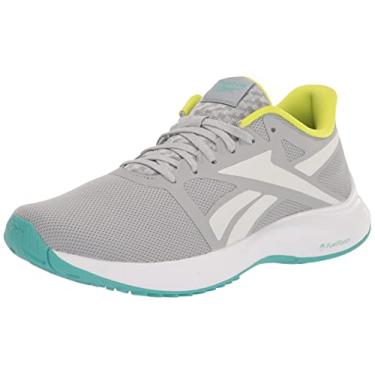 Imagem de Reebok Tênis de corrida feminino Runner 5.0, Cinza puro/semi clássico azul-petróleo, 5.5