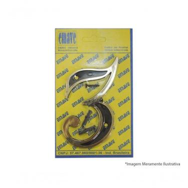 Imagem de Numero Residencia Colonial Pvc Pr/Dour Nr3 Bl