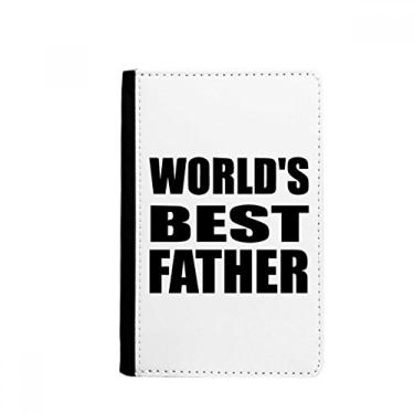 Imagem de World´s Best Father Festival Quote Passport Holder Notecase Burse Wallet Cover Card Purse, Multicolor