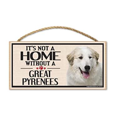 Imagem de Imagine This Placa de madeira para raças de cães de grandes pirenéus