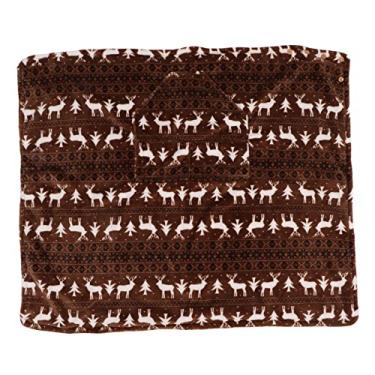 Imagem de Cobertor espesso para cadeira de rodas com padrões de lã macia e aquecimento cobertor aquecido para manter a perna de pelúcia quente