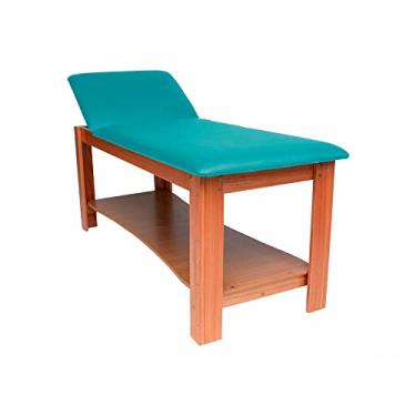 Imagem de Maca Divã em Madeira com Cabeceira Regulável - Arktus - Verde Claro