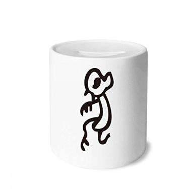 Imagem de DIYthinker Bones Inscritions Caixa de Dinheiro Macaco Zodíaco Chinês Porta-Moedas Cerâmica Presente de Cofrinho