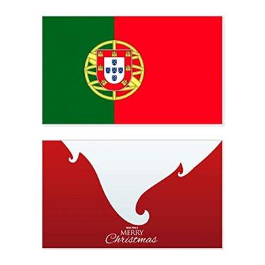 Imagem de Bandeira nacional de Portugal da Europa, feriado, feriado, cartão de felicitações, mensagem de Natal