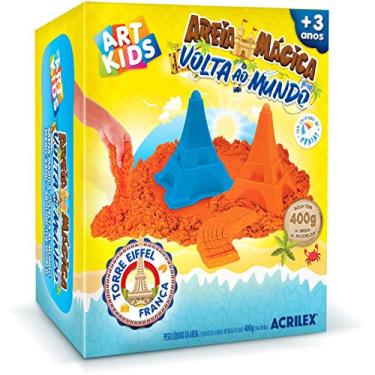 Imagem de Massa Areia Torre Eifel, Acrilex, 400 g