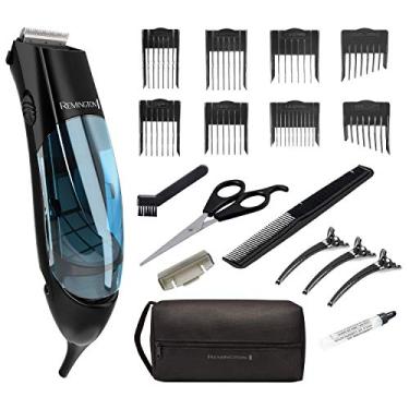 Imagem de Remington HKVAC2000A Kit de corte de cabelo a vácuo, aparador de barba, aparador de cabelo para homens (18 peças)