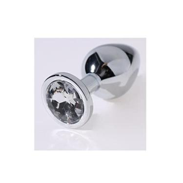 Imagem de Plug Anal Produtos para adultos Brinquedos Aço Inoxidável Masturbação Paquera Plug Anal Redondo Prata Tamanho S/M/G Tamanho SM Suprimentos de Bumbum