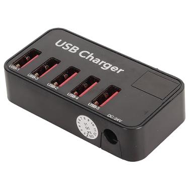 Imagem de Estação de Carregamento USB, 5 Portas Mini 5V 2.4A Carregador USB para Casa (plugue da ue)