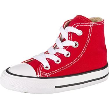 Imagem de Converse Baby Chuck Taylor All Star Canvas High Top Sneaker, red, 2 M US Infant