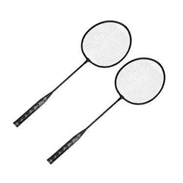 Imagem de Raquetes de Badminton, Design de Camiseta Em Forma de T, Grande Ponto Doce, Liga de Ferro, Alça Antiderrapante, Eixo Resistente à Torção, Raquete de Badminton para Entretenimento