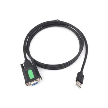 Imagem de Waveshare Adaptador industrial USB para RS232 com chip FT232RL FTDI original, USB tipo A para RS232 fêmea DB9 (9 pinos) cabo conversor serial para caixa registradora, modem, scanner, câmeras digitais,