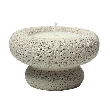 Imagem de 2 peças Nordic Minimalista Criativo Copo de Cimento Aromaterapia Quarto Auxiliar de Dormir Infundido com Cera de Soja - Bege-Preto Groselha Aroma