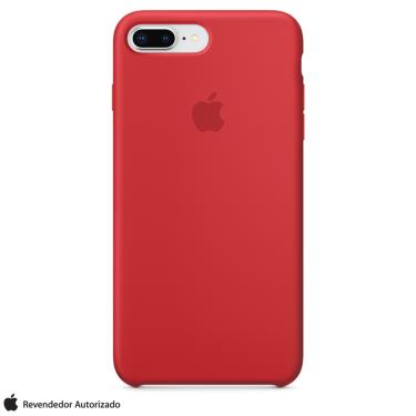 Imagem de Capa para iPhone 7 Plus e 8 Plus de Silicone Vermelha - Apple - MQH12ZM/A