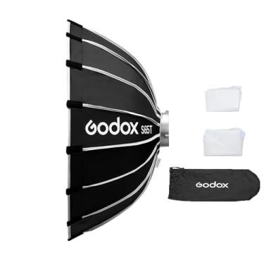Imagem de Godox S65T Guarda-chuva de liberação rápida de 65 cm/25,6 pol. Softbox profissional dobrável com suporte Bowen padrão e difusores para estúdio de fotografia