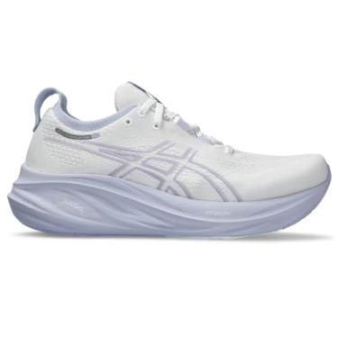 Imagem de ASICS Tênis de corrida feminino Gel-Nimbus 26, Branco/Ar fresco, 9