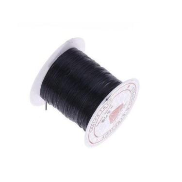 Imagem de Fio de Silicone para Mega Hair - 10 Rolos - Preto 58 mt - Importada