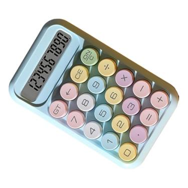 Imagem de Calculadora Científica, Display Lcd de 10 Dígitos, Botão Mecânico Portátil, Calculadora para Estudantes, Exames, Peso Leve, Abs (Azul)