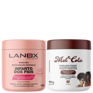 Imagem de Kit Mel Cola 500g + Máscara 500g Infarto dos fios Trihair