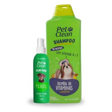 Imagem de Kit Perfume Para Pets 120ml + Shampoo Pet Bomba de Vitaminas com 700ml