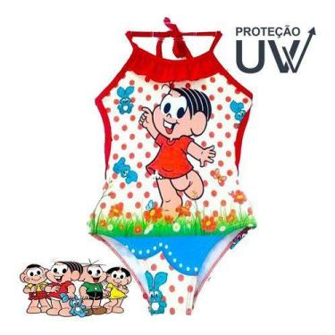 Imagem de Maiô Infantil Engana Mamãe Personagem Prot Uv Praia Verão - anjo da ma