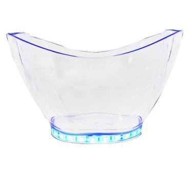 Imagem de Champanheira Oval Grande LED KrystalON Transparente Acrílico