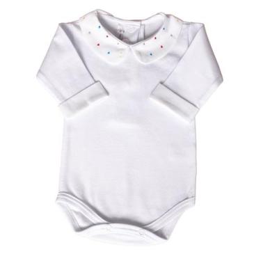 Imagem de Body bebê gola com poás coloridos - Branco - POU, Branco, RN