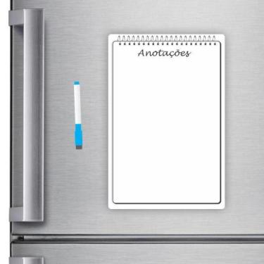 Imagem de Ímã De Geladeira Caderno Porta Recados 20 X 30cm Planner Cad02 - Micro