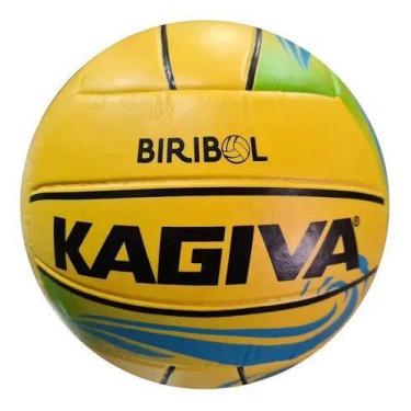 Imagem de Bola de Biribol Oficial Kagiva Amarela / Azul / Verde, Biribol