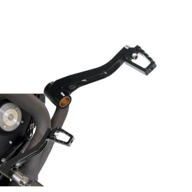 Imagem de PJMTCUSTOM Alavancas de câmbio de freio CNC pretas para Harley Davidson 2014-2021 Sportster com controles médios, XL 1200 CX, XL 1200ND, XL 883N, XL883R, XL 883L (preto)