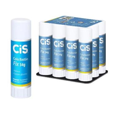 Imagem de Cola Bastão CIS Fix 34g Escolar e Artesanato C/12 Unidades