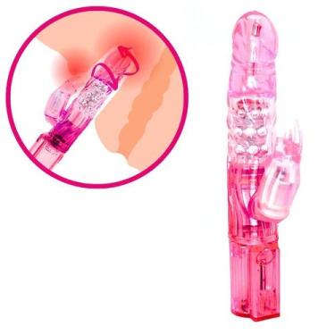 Imagem de Vibrador Rotativo Rabbit Coelhinho Rosa - RTC