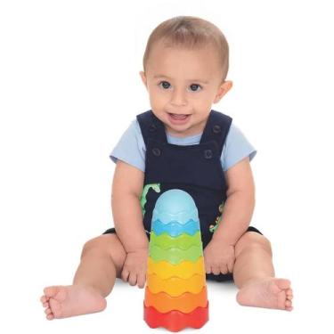 Imagem de Brinquedo Educativo Bebê Torre Mágica Bolinha Empilhar Banho - Mercoto